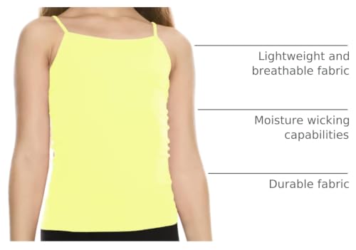 Image of Kurve Girl's Sleeveless Tank Top - Stretch Undershirts Cami Camisole, UV Protective Fabric, Rated UPF 50+ (Made in USA)