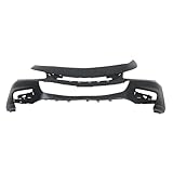 WFLNHB Primered Front Bumper Cover Replacement for Malibu 2016 2017 2018 with Running Lamps Holes GM1000999 84042376