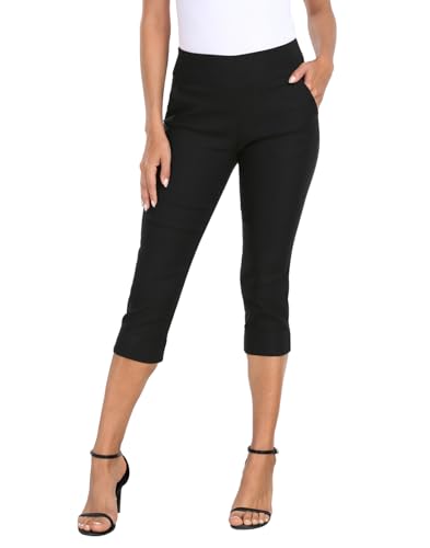 HDE Pull On Capri Pants for Women 19