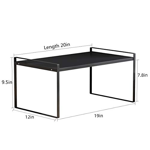 Microwave Oven Stand, Toaster Rack, Spice Organizer Shelf for Kitchen Bathroom Storage, 2-Tier (Medium 20"X12"X9.5")