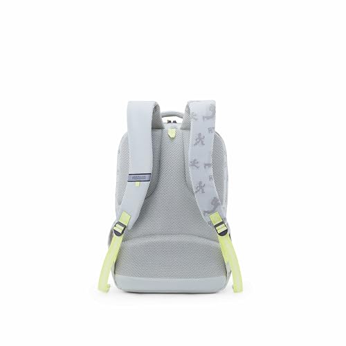 Image of American Tourister Uni-Teen | 32 Ltrs | 3 Compartments | Bottle Pocket | Ergonomic Padded Back Panel & Shoulder Straps | Secondary School Backpack | 1 Year International Warranty | Light Grey
