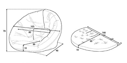 Multifunktionale Lazy Couch Sitzsack Schlafzimmer Wohnzimmer Erker Bequem Lässig Einfache Rückenlehne Sitz Große… – Bild 3