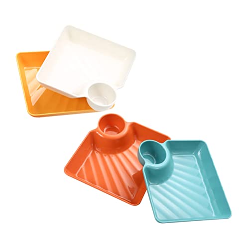 Platos de Polipropileno para Sushi y Snacks x4 miniatura 1
