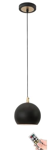 USB Rechargeable Pendant Light with Remote Control, Cordless Hanging Ceiling Lamp for Kitchen, Dining Room, Living Room, Bedroom, Bar - Modern and Versatile Lighting Solution