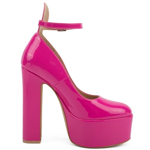 Sexy Gothic Ankle Strap Platform Heels for Women Pumps with High Chunky Heels - Perfect for Party, Wedding, Prom, Cosplay2