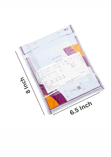 Image of Mee-sho Opaque TOIRA Packing cover | 12.5 x 16 inch | Non Transparent With POD and QR CODE | Tear-Resistant | Security Polybag for E-commerce Delivery | 55 Micron (20, 6.5 x 8 inch)