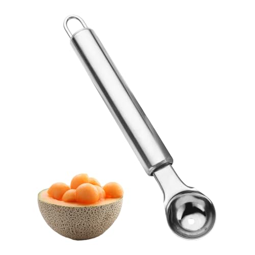 CuillèRe à Melon, CuillèRe à Glace, CuillèRe à Boules, Cuillère à melon inox, Cuillère de boule de fruits de cuisine, 18 x 3.1 cm CuillèRe Parisienne...