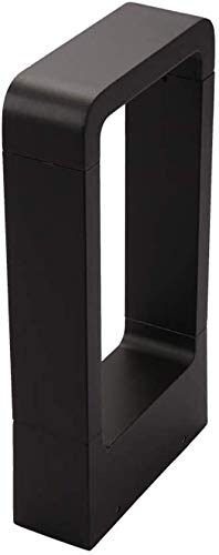 Preisvergleich Produktbild LED Energiespar-Wegeleuchte / Pollerleuchte / Wegelampe / Außen-Standleuchte / Sockelleuchte Gartenleuchte / Außenleuchte / Aluminiumguss Außenlampe Gartenlampe IP44 warmweiß 3000K Schwarz,H30cm~5w