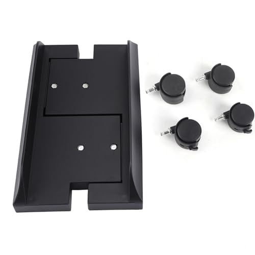 Image of Removable Computer Case Stand Holder Bracket, Desktop Mainframe Storage Rack with Brake, Adjustable X Frame for Mainstream PC Cases, Eco - Friendly ABS Material with Smooth Surface (Black)
