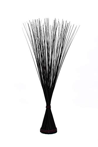 Image of Leewadee Freestanding Decorative Grass Stems - Naturally Dried and Colored Branches, Dry Grass Bundle for Home and Bar Decoration, 47 inches, Black Brown