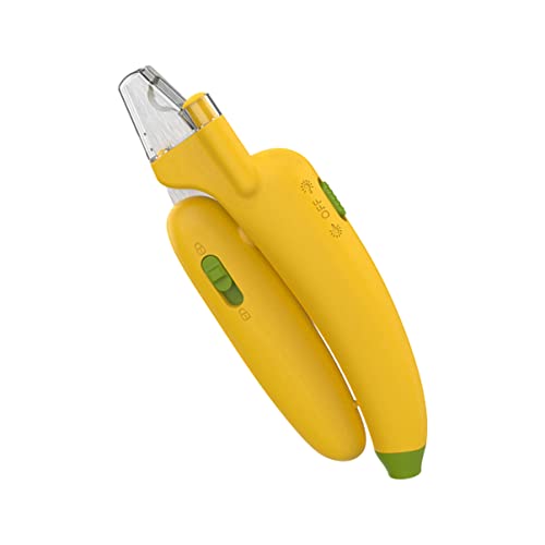 Hohopeti 猫の爪の穴 ペットの爪切り 犬トリマー ペットネイルクリッパー 子犬の爪切り ライト グルーミング ペット用爪切り Ledペット爪切り ツール ステンレス鋼 黄色