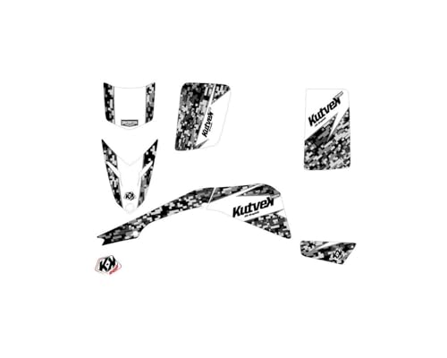 Kit deco Kutvek Predator Yamaha Blaster blanco 1988-2002: pegatinas quad personalizadas 2