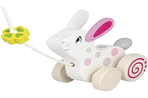 Goki- Trascinare Lepre Palline per Bambini, Colore...