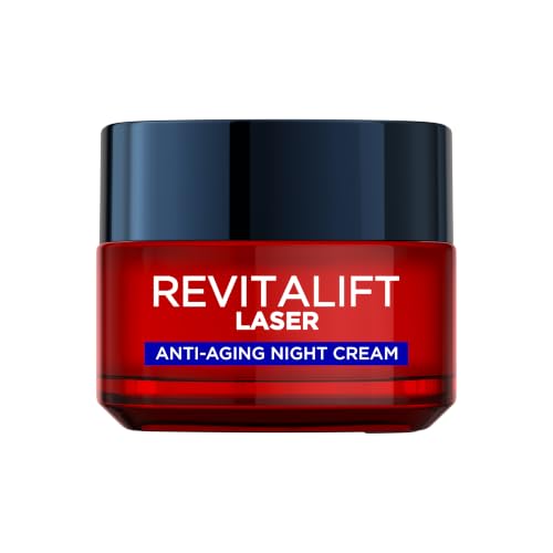 L’Oréal Paris Laser Renew Night Cream, Triple Action Anti-Aging Cream, 50ml