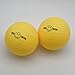 Aolowewin 3-Pack Spike Replacement Balls | Roundnet Game Extra Balls | Strong Bounce Ball | 3.5inch Yellow Soft Rubber Ball | Water Pool Lawn Beach Volleyball (3)