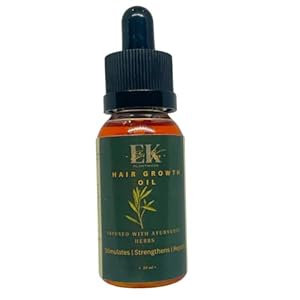 Ayurvedic Hair Growth Oil. Nourishes and relieve dry, itchy and sensitive scalp. Eliminates Dandruff.