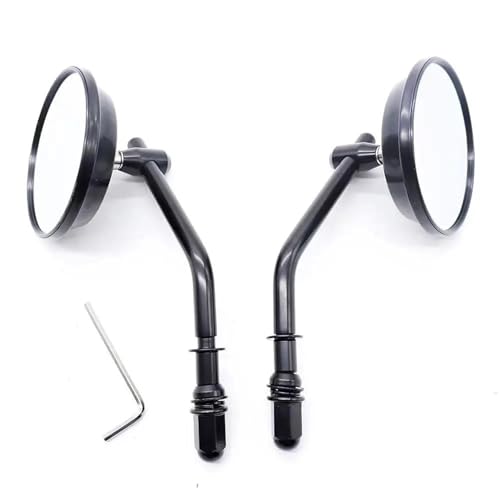 Espejo retrovisor retro M8 redondo accesorio para moto Touring y Bobber custom