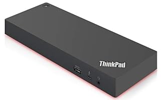 Lenovo USA ThinkPad Thunderbolt 3 Dock Gen 2 135W (40AN0135US) Dual UHD 4K Display Capability, 2 HDMI, 2 DP, USB-C, USB 3.1, Black