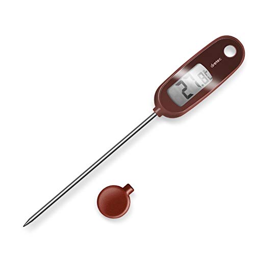 Muziwenju Kitchen probe thermometer, water temperature meter, water temperature thermometer, food thermometer products 7 (Color : Brown)