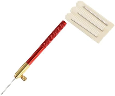 Embroidery Beads French Crochet Hooks 3 Beads Sewing Knitting Tools with Crochet Hook Case - 4
