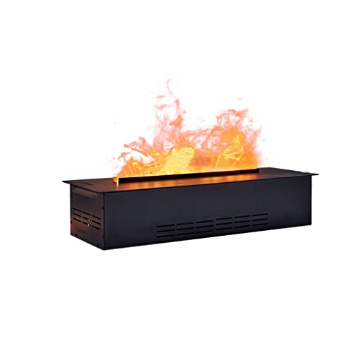 Simulated Flame Fireplace Simulators Embedded 3D Atomization Electric Fireplace Household Living Room Humidifier Electrics Fireplaces Lengthened Simulation Flam(Black 121x26x16cm) progress