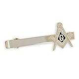 Forge Masonic Compass Enamel Gold Tie Bar