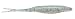 Zoom Fluke Bait-Pack of 10 (Disco Green, 4-Inch)
