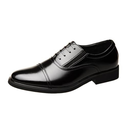 ADMLZQQ Men's Oxford Pointed Toe Dress Shoes Classic Formal Derby Shoes