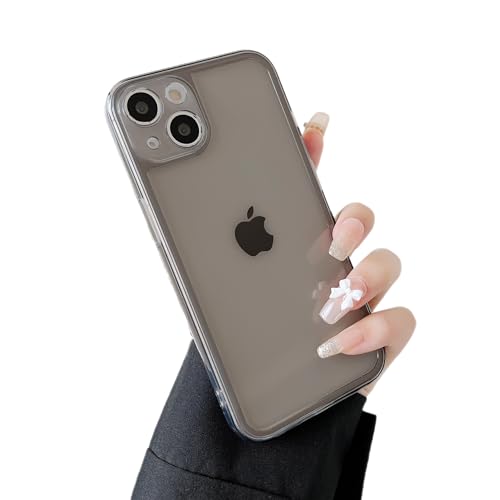 Coque iPhone 15 Plus antichoc protège des chutes silicone gris