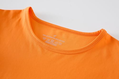 Image of Huata Girls Short Puff Sleeve Tee Basic T-Shirt 2 Packs Crewneck