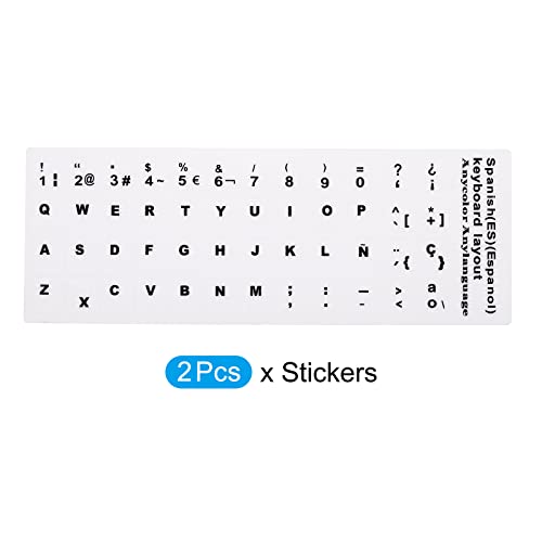 Pegatinas para Teclado Español PATIKIL 2 Pack miniatura 3