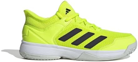 adidas Ubersonic 4 Sneaker, Lucid Lemon/Aurora Black/Crystal Jade, 3.5 US Unisex Little Kid | Image 5
