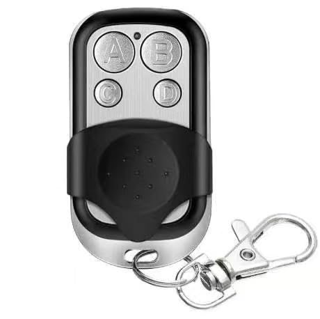 2 Mandos Garaje Universal 433MHz Clonador Código Fijo Duplicador Control Remoto Inalámbrico para Puertas Correderas, Enrollables Telescópicas y Barreras Alcance 50m Incluye Baterías
