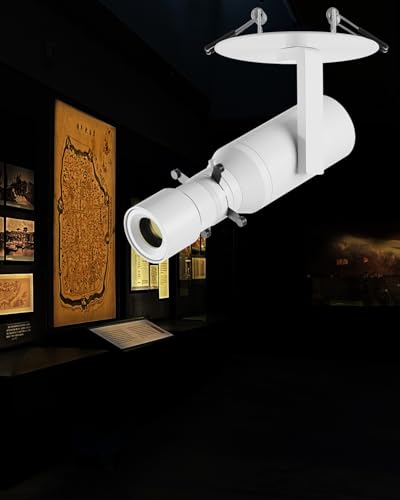 Image of LED Track Light Head, 18W Shapeable Light, Adjustable Directional Aperture Shape for Museum Art Gallery Exhibition Art Picture 2700K