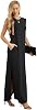 Vestido largo de verano para mujer GRECERELLE 2026, casual, cuello redondo, holgado, con abertura, sin arrugas, con bolsillos (XXS-4XL) 8