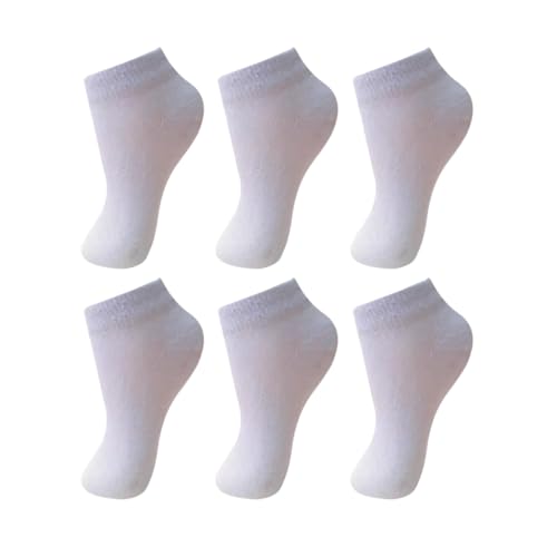 Kit Com 12 Pares De Meias Unussex Infantil Juvenil (21-24, Branca)