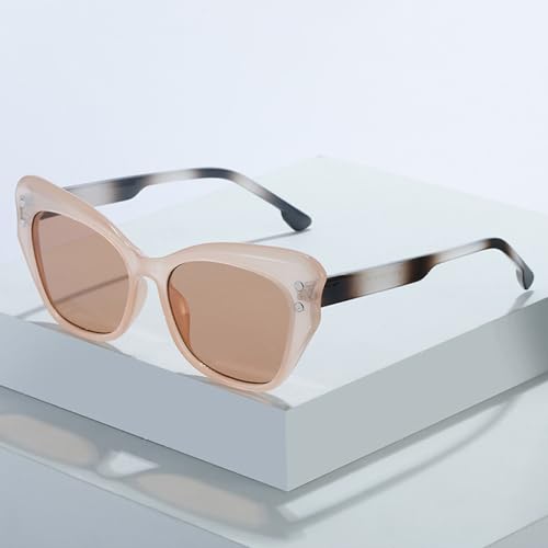 Lunettes de soleil œil de chat rétro aux finitions rivets soignées - 2