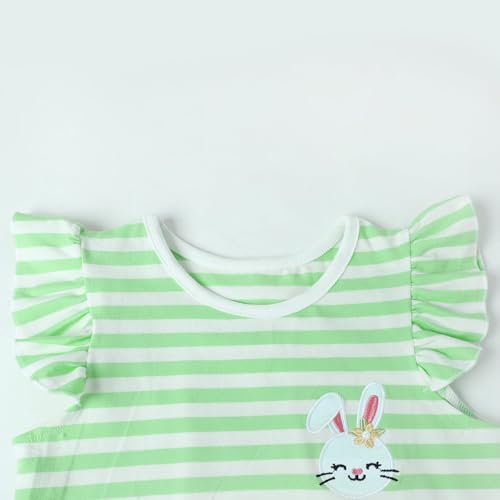 Image of HILEELANG Girls Cotton Short Set Summer 2 Piece Outfit T Shirt Shorts | 100% Cotton, Soft Breathable Fabric, 2 Piece Outfit Set, Elastic Waist, Summer Comfort for Toddler Little Girls
