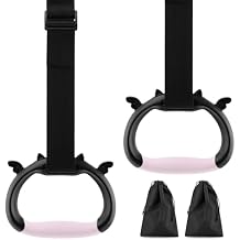 Kakalote Gymnastics Rings, Gymnastics Ring for Home Exercise, Pull up Rings with Adjustable Strap Load Bearing 550lb, Indoor Outdoor Pull-up Bar Strength Training Rings for Adults Kids