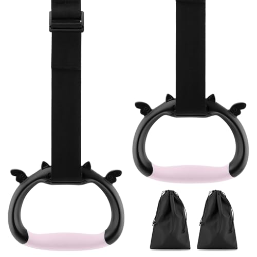 Kakalote Gymnastics Rings, Pull up Rings Adjustable Strap