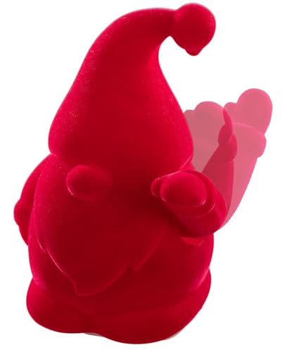 infactory Winke Zwerg: Winke-Gartenzwerg mit 16,5 cm Höhe, beflockt,...