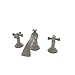 Newport Brass 2420/03W Double Handle Widespread Bathroom Faucet with Metal Cross Handles and 4-1/2" Spo, Weathered Brass
