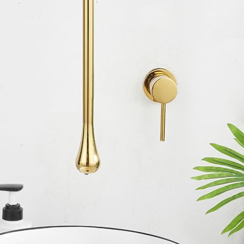 Robinet de salle de bain plafond mitigeur lavabo encastré laiton chrome