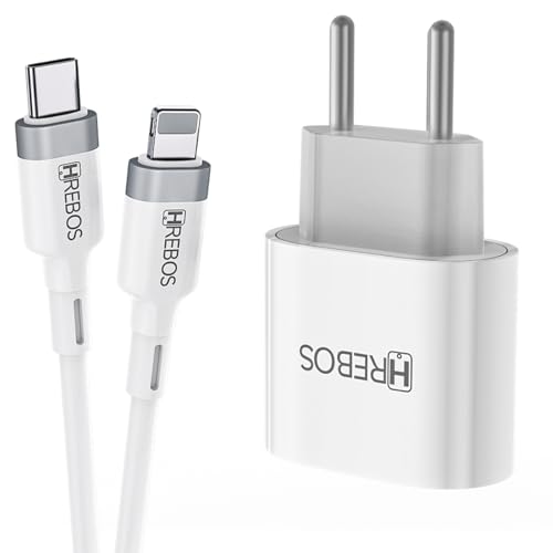Kit Carregador Power Turbo Pro 1ª G. 20w USB-C e Cabo Lightning Hrebos