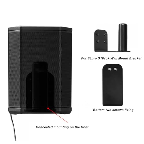 Yunseity Wall Mount for Bose S1 Pro, S1 Pro Plus, Portable Bluetooth Speaker Metal Wall Mounting Bracket Kit, Easy Installation - Image 3