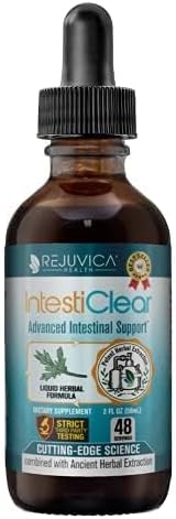 Miniatura 4 de IntestiClear - Suplemento avanzado de apoyo intestinal - Entrega de líquidos para una mejor absorción - Ajenjo, clavo, nogal negro, ajo y más