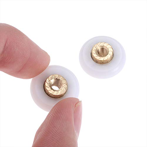 2PCS Replacement Shower Door Rollers Runners Wheels for Bathroom Kitchen Door(25mm) - Image 4