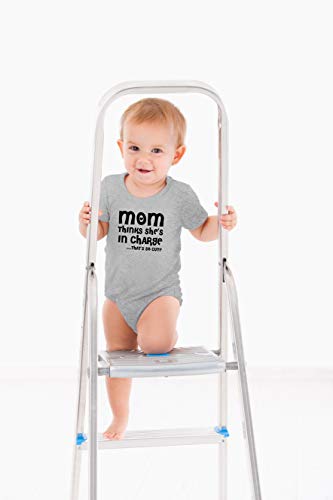 AW Fashions Mom Thinks She's In Charge... That's So Cute Baby Bodysuit Cute Newborn Girl Boy Coming Home3