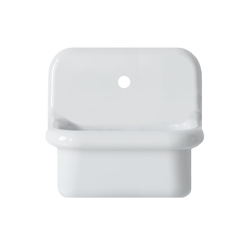 Lavabo retro de cerámica de 45 cm – True Colors Lite – Mini profundidad – Blanco mate
