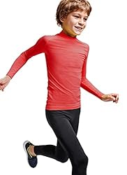 Camiseta Térmica Manga Larga | Niño | Tejido técni...: 🌡Camiseta Térmica Manga Larga | Niño | Tejido técnico Profesional | Transpirable | Unisex Tejido Reforzado y Diseño anatómico extraconfortable Ligera y Transpirable Protección ultravioleta ❄️Perfecta para practicar deporte en invierno. Puedes usarla ...